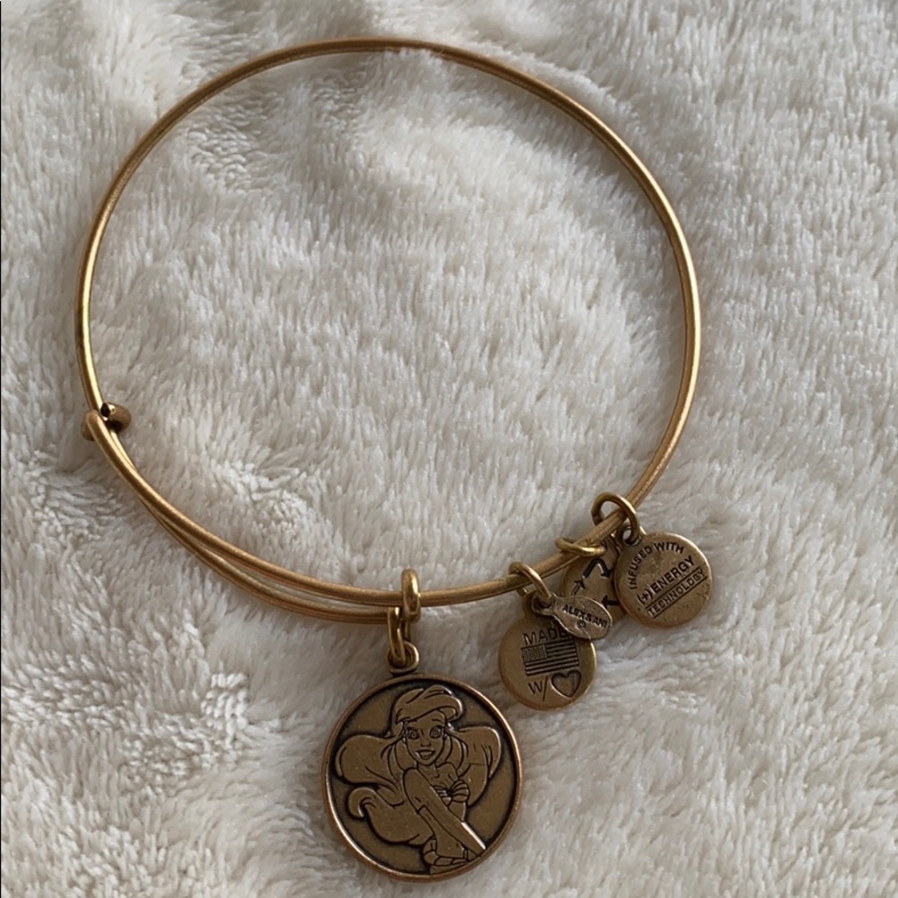 Alex and Ani Gold Little Mermaid Ariel Bracelet